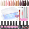 6 Colors Gel Polish with 6W Nail Lamp