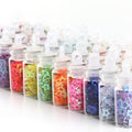 12 Colors Glitter Sequins Nail Acrylic 3D Nail Decoration